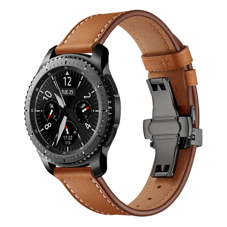  Samsung Gear S3 / Samsung Gear S3 Frontier Ægte læder Rem - Brun#serie_1