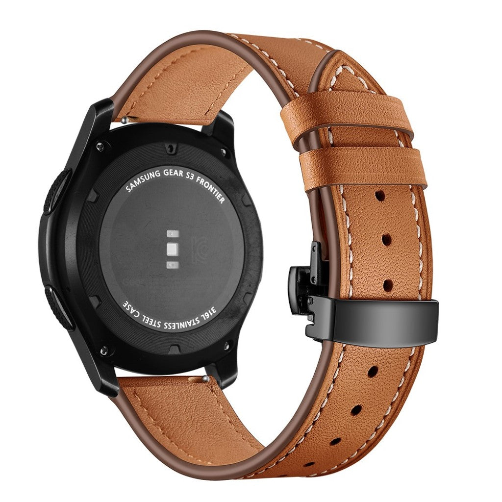  Samsung Gear S3 / Samsung Gear S3 Frontier Ægte læder Rem - Brun#serie_1