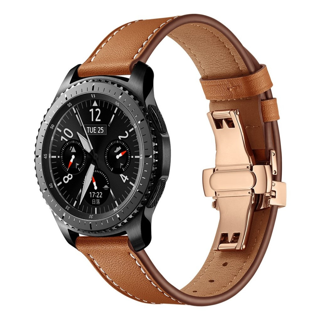  Samsung Gear S3 / Samsung Gear S3 Frontier Ægte læder Rem - Brun#serie_11