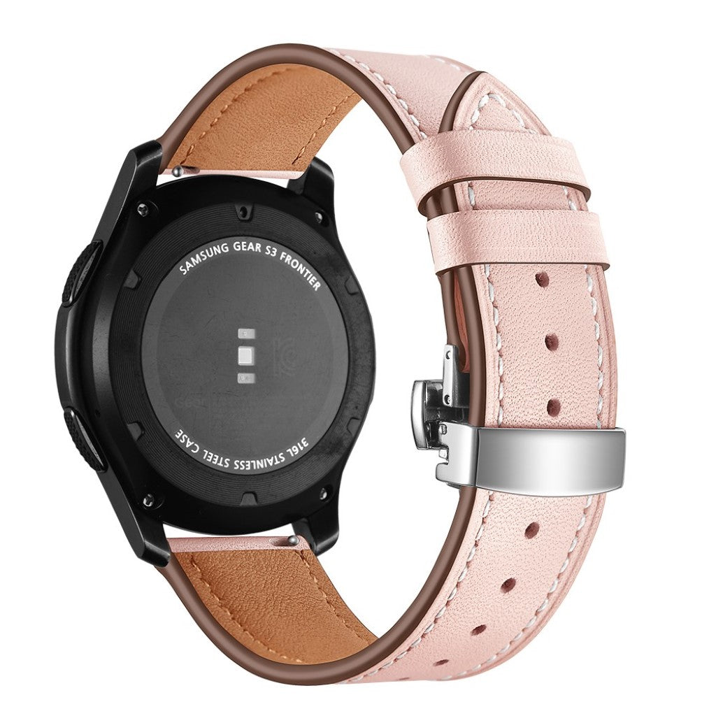  Samsung Gear S3 / Samsung Gear S3 Frontier Ægte læder Rem - Pink#serie_14