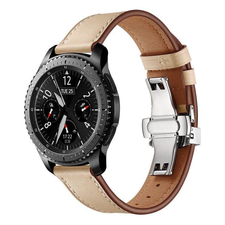  Samsung Gear S3 / Samsung Gear S3 Frontier Ægte læder Rem - Brun#serie_16