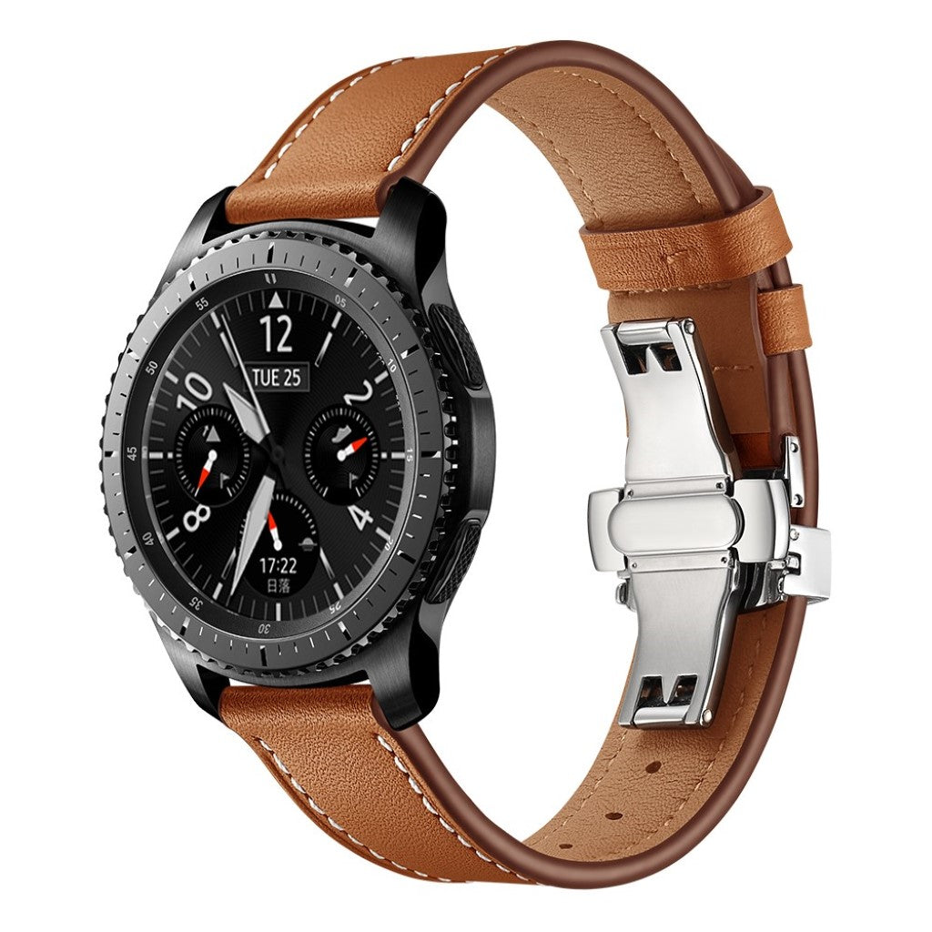  Samsung Gear S3 / Samsung Gear S3 Frontier Ægte læder Rem - Brun#serie_17