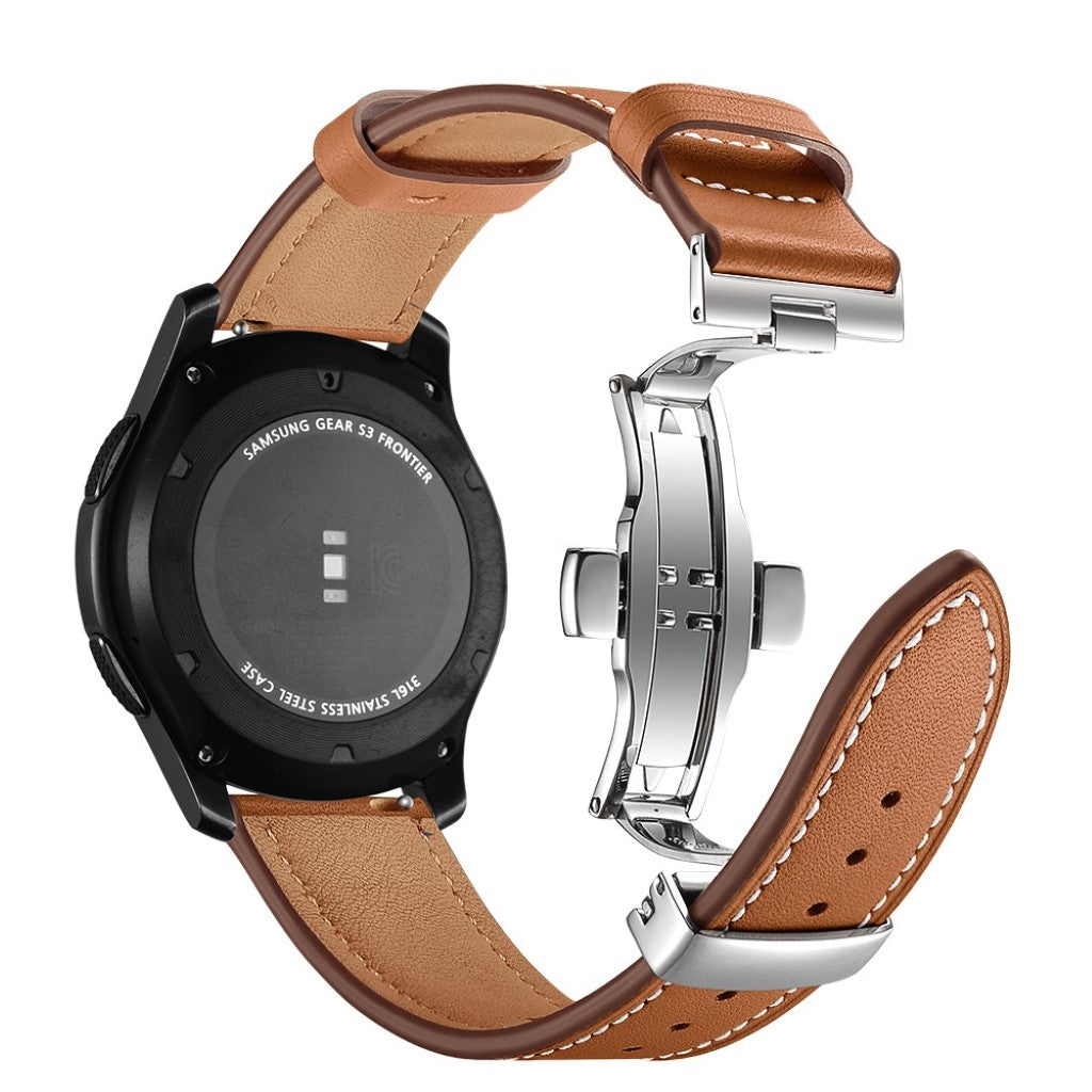  Samsung Gear S3 / Samsung Gear S3 Frontier Ægte læder Rem - Brun#serie_17