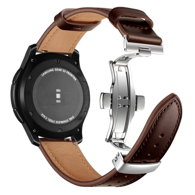  Samsung Gear S3 / Samsung Gear S3 Frontier Ægte læder Rem - Brun#serie_18