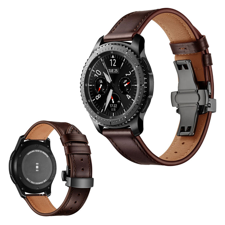  Samsung Gear S3 / Samsung Gear S3 Frontier Ægte læder Rem - Brun#serie_2