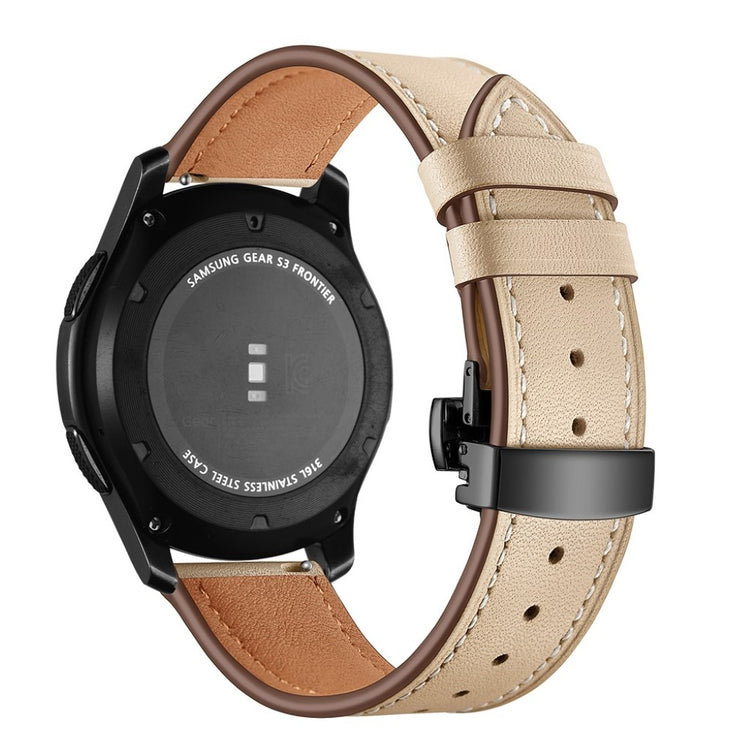  Samsung Gear S3 / Samsung Gear S3 Frontier Ægte læder Rem - Beige#serie_3