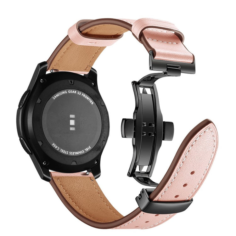  Samsung Gear S3 / Samsung Gear S3 Frontier Ægte læder Rem - Pink#serie_5