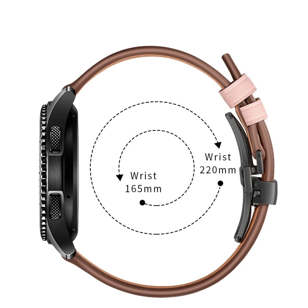  Samsung Gear S3 / Samsung Gear S3 Frontier Ægte læder Rem - Pink#serie_5