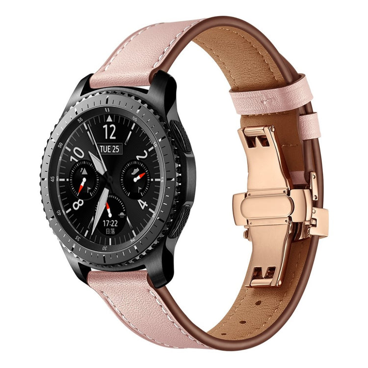  Samsung Gear S3 / Samsung Gear S3 Frontier Ægte læder Rem - Pink#serie_8