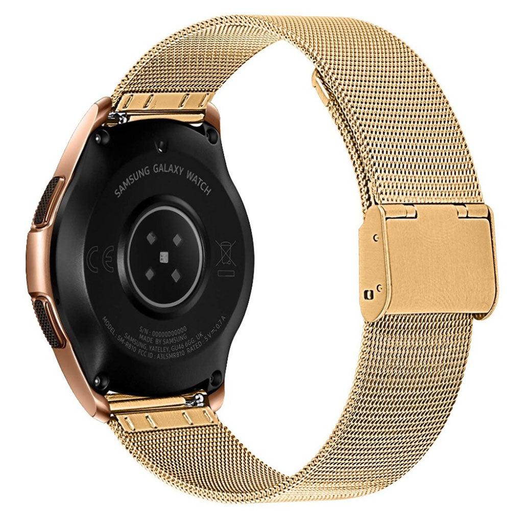 Super nydelig Samsung Galaxy Watch (46mm) Metal Rem - Guld#serie_2