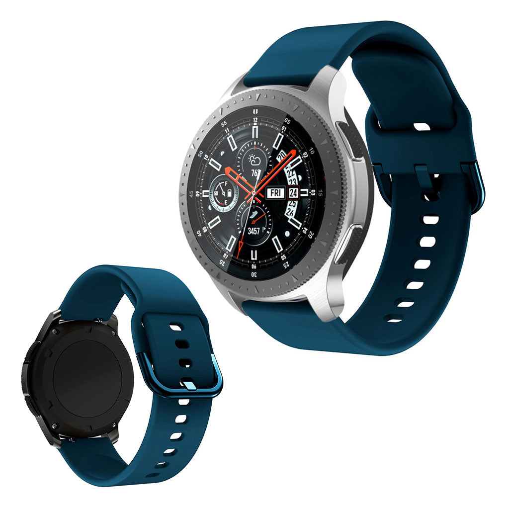 Meget kønt Samsung Galaxy Watch (46mm) Silikone Rem - Blå#serie_8