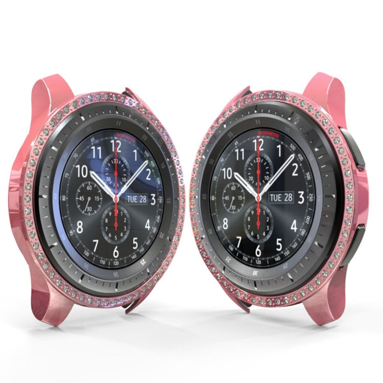 Samsung Galaxy Watch (46mm)  Rhinsten og Silikone Bumper  - Pink#serie_3