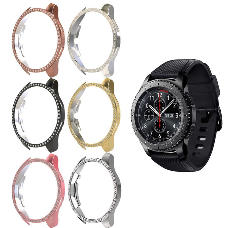 Samsung Galaxy Watch (46mm)  Rhinsten og Silikone Bumper  - Pink#serie_3