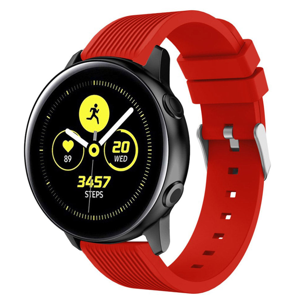 Meget nydelig Samsung Galaxy Watch Active Silikone Rem - Rød#serie_4