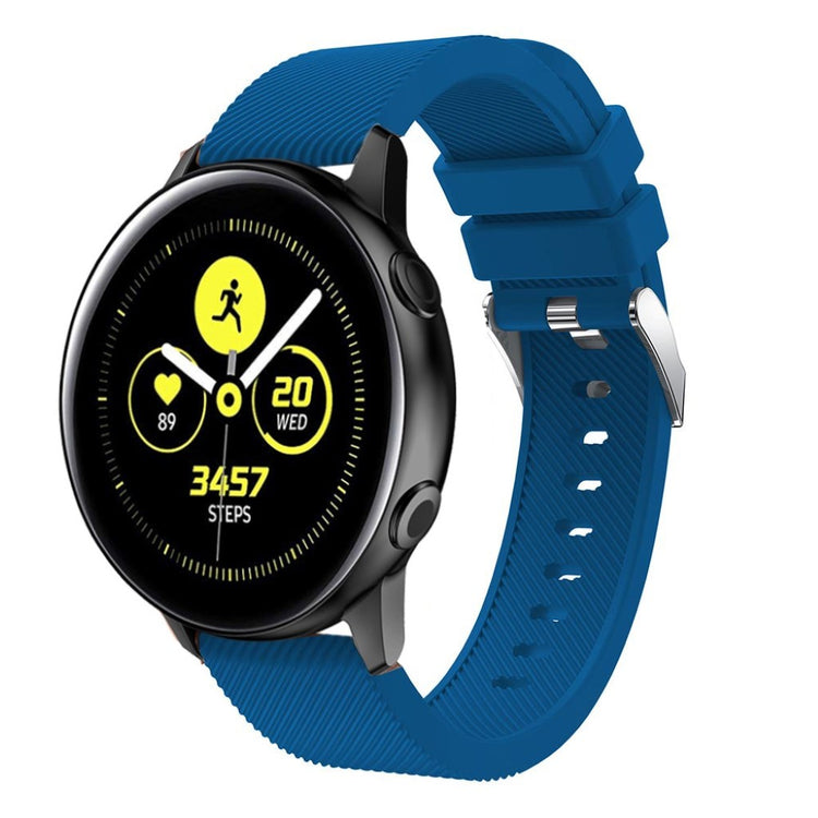 Meget cool Samsung Galaxy Watch Active Silikone Rem - Blå#serie_7