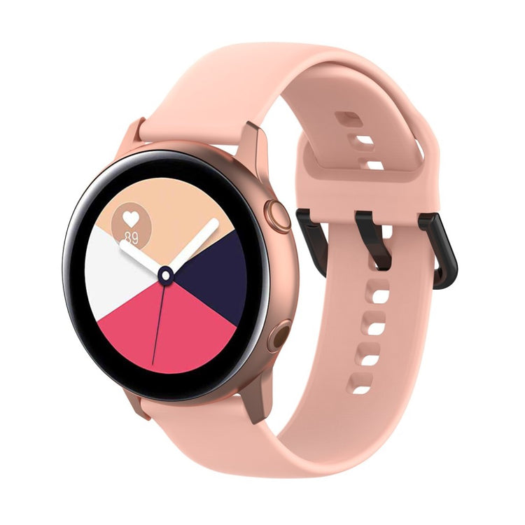 Rigtigt smuk Samsung Galaxy Watch Active Silikone Rem - Pink#serie_4