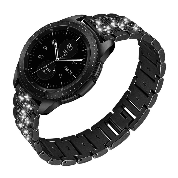 Vildt sejt Samsung Gear S3 Frontier Metal og Rhinsten Rem - Sort#serie_1