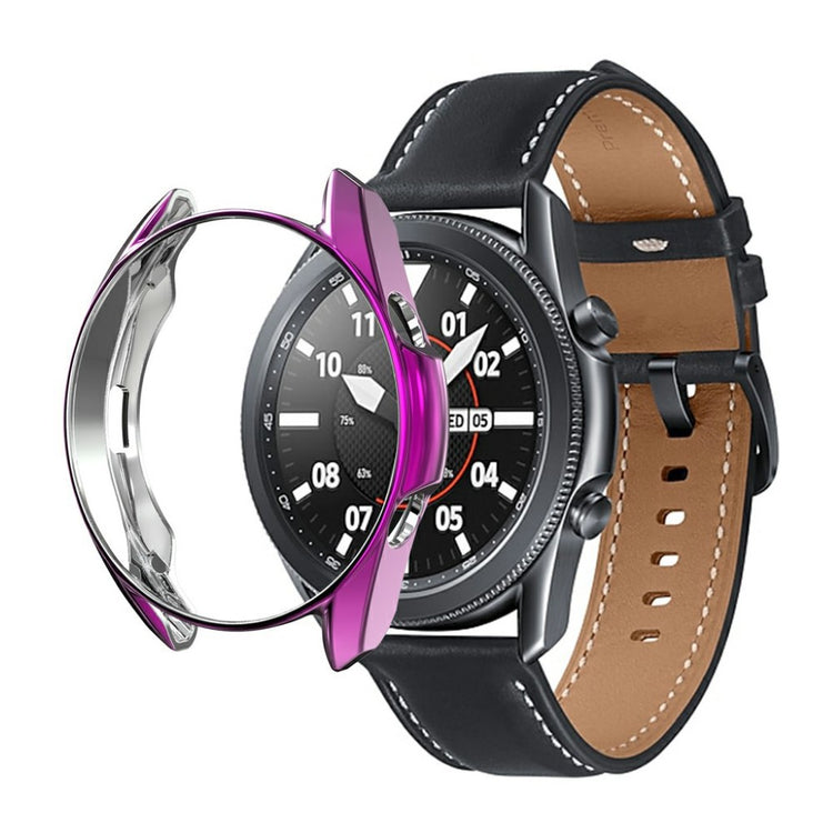 Samsung Galaxy Watch 3 (45mm) Holdbar Silikone Bumper  - Lilla#serie_11