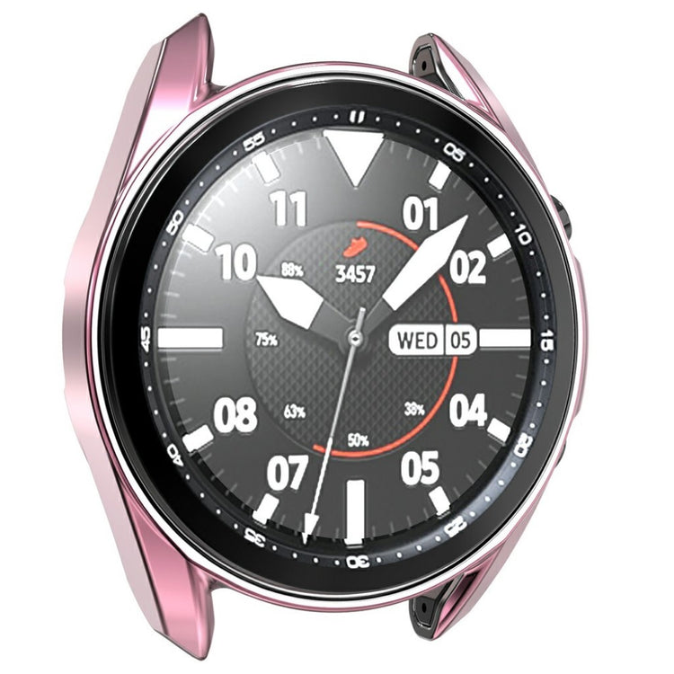 Samsung Galaxy Watch 3 (45mm) Holdbar Silikone Bumper  - Pink#serie_2