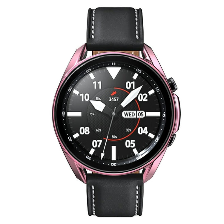 Samsung Galaxy Watch 3 (45mm) Holdbar Silikone Bumper  - Pink#serie_2