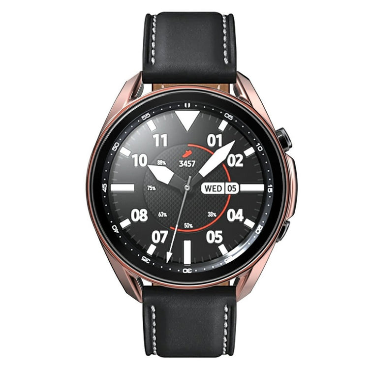 Samsung Galaxy Watch 3 (45mm) Holdbar Silikone Bumper  - Brun#serie_8
