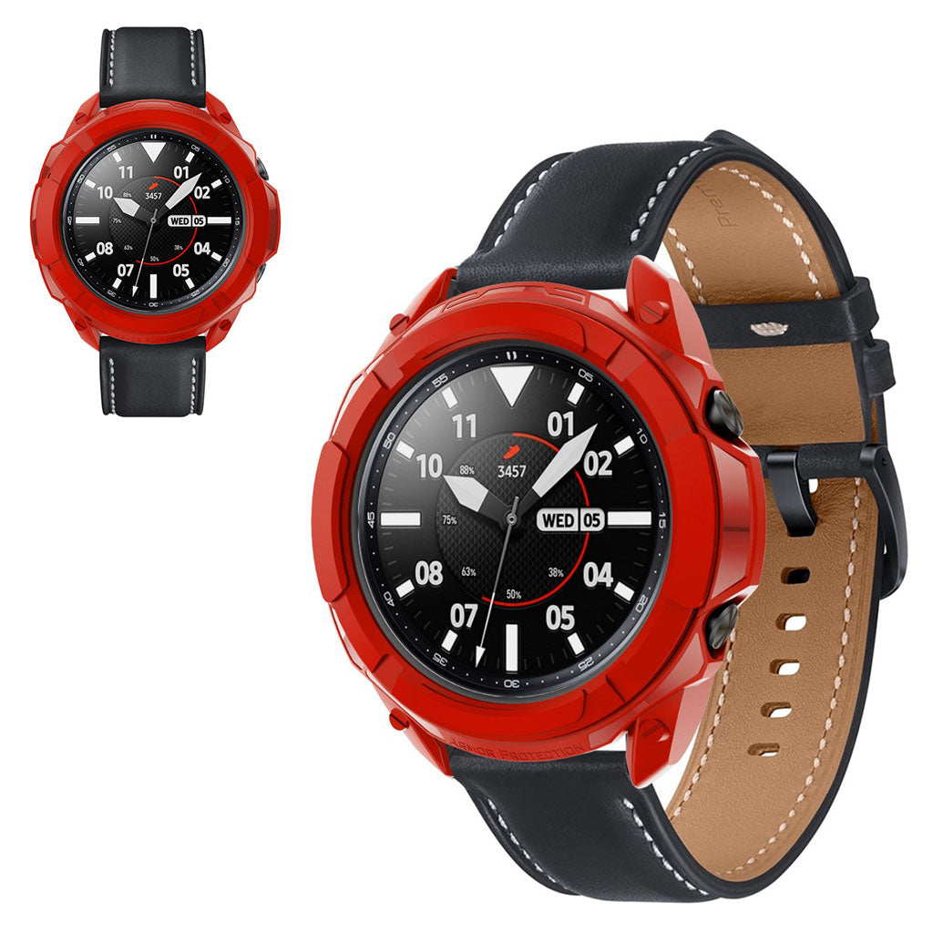 Samsung Galaxy Watch 3 (45mm)  Silikone Bumper  - Rød#serie_1