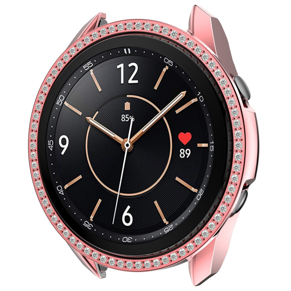 Samsung Galaxy Watch 3 (45mm)  Plastik og Rhinsten Bumper  - Pink#serie_1