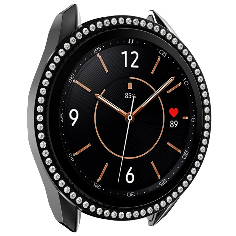 Samsung Galaxy Watch 3 (45mm)  Plastik og Rhinsten Bumper  - Sort#serie_3