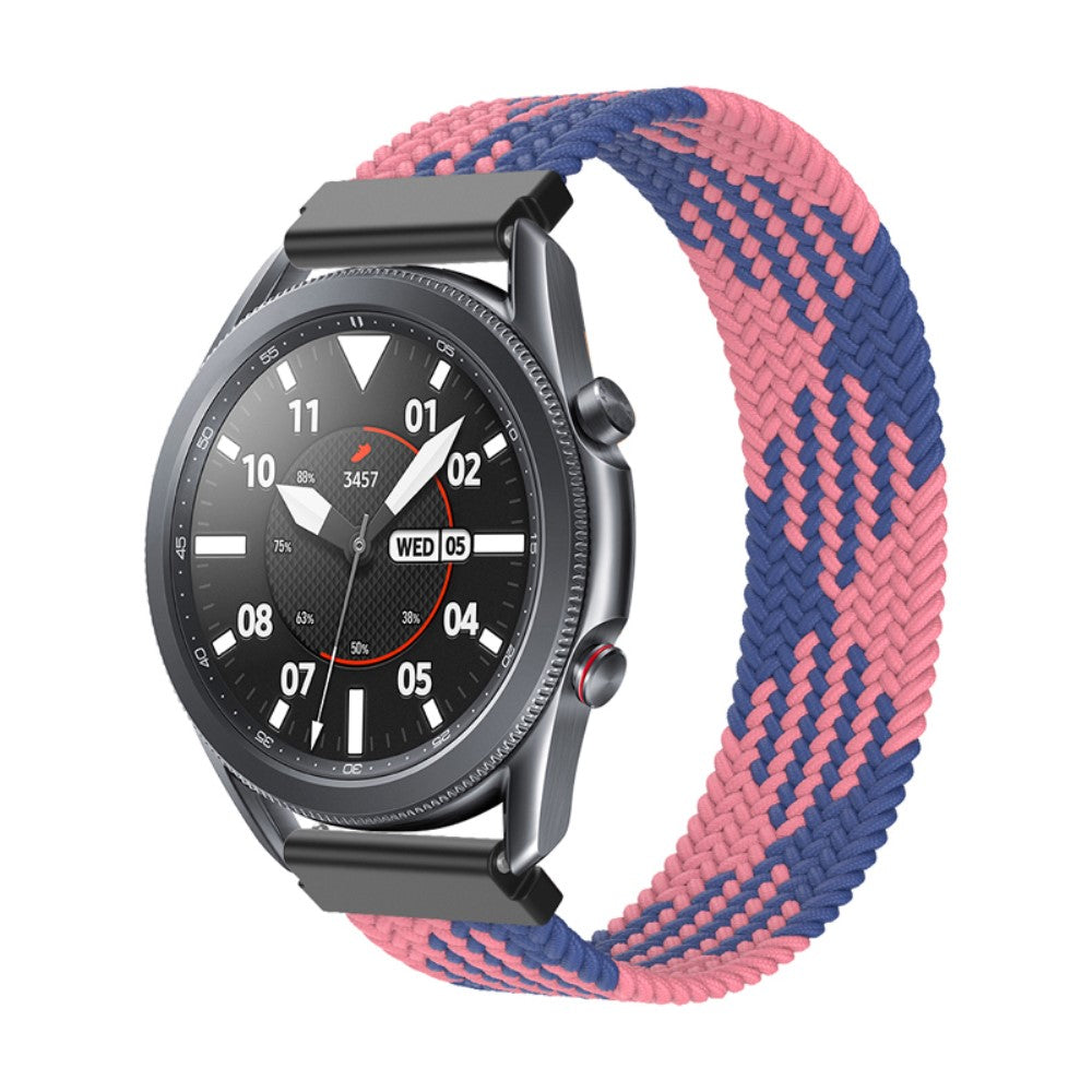 Fed Samsung Galaxy Watch 3 (45mm) Nylon Rem - Størrelse: M - Flerfarvet#serie_25