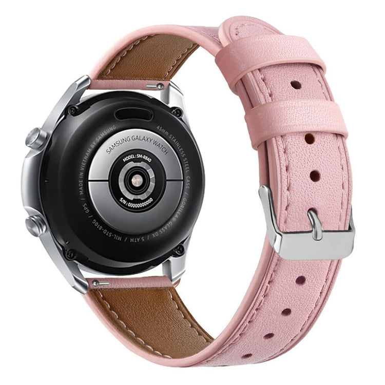 Meget godt Samsung Galaxy Watch 3 (41mm) Ægte læder Rem - Pink#serie_3