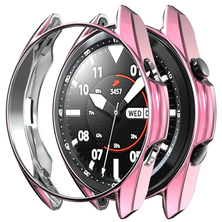 Samsung Galaxy Watch 3 (41mm) Holdbar Silikone Bumper  - Pink#serie_2