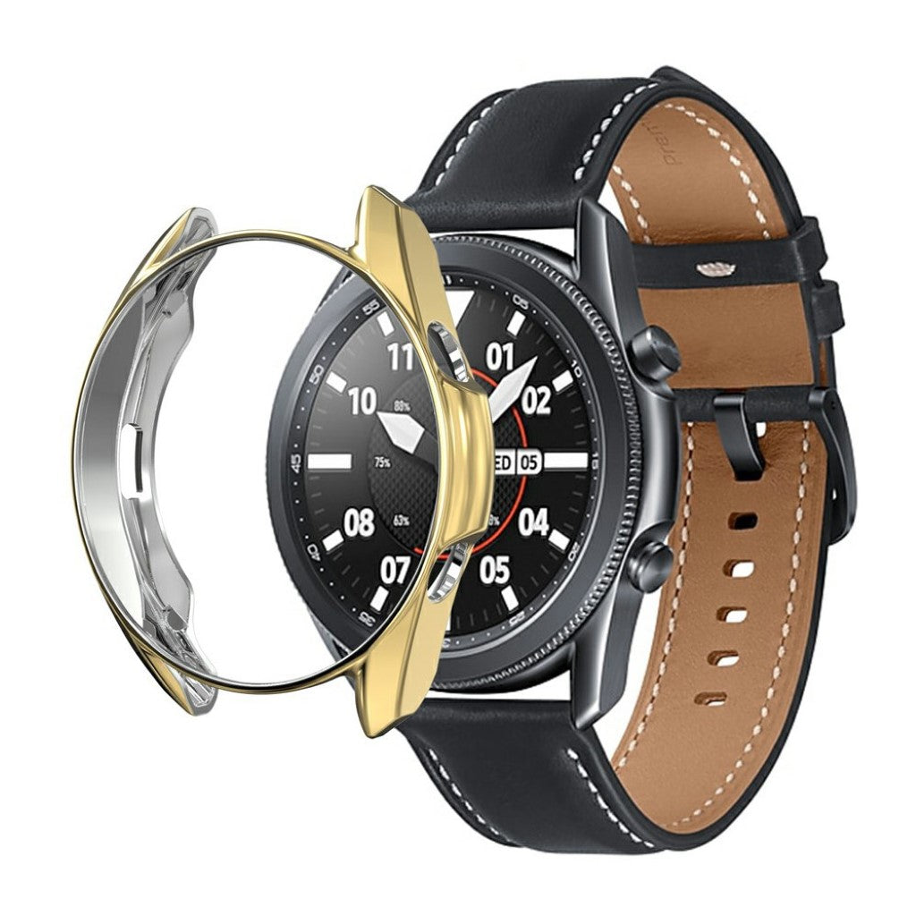 Samsung Galaxy Watch 3 (41mm) Holdbar Silikone Bumper  - Guld#serie_6