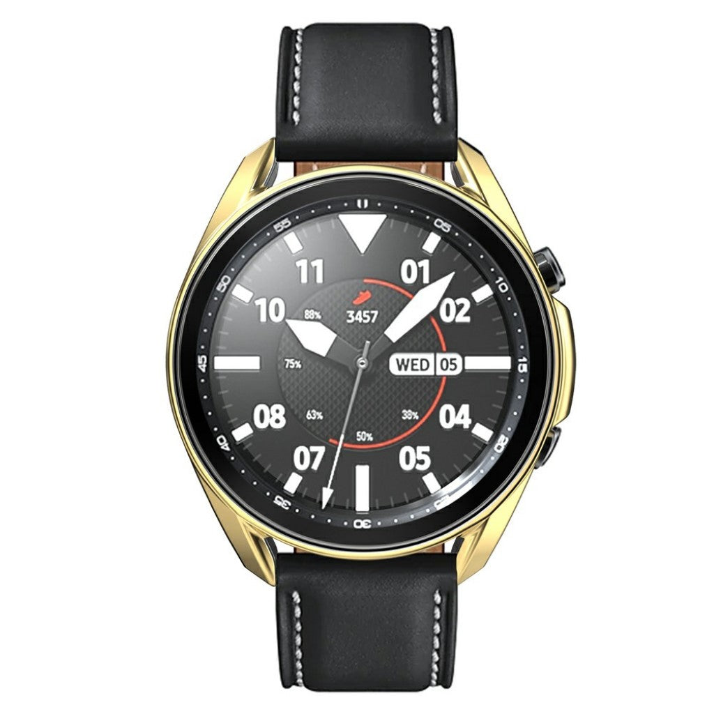 Samsung Galaxy Watch 3 (41mm) Holdbar Silikone Bumper  - Guld#serie_6