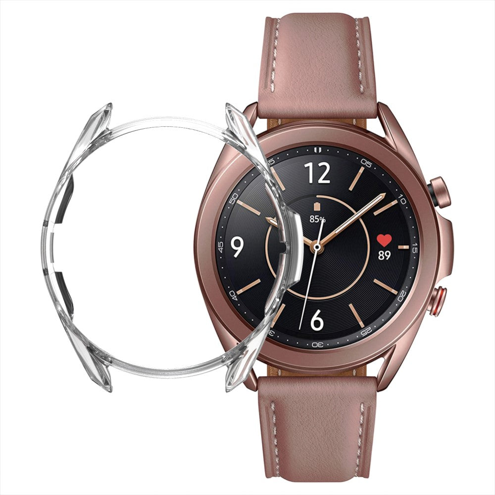 Samsung Galaxy Watch 3 (41mm)  Silikone Bumper  - Gennemsigtig#serie_6