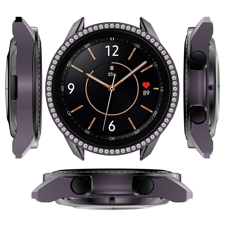 Samsung Galaxy Watch 3 (41mm)  Plastik og Rhinsten Bumper  - Sølv#serie_5