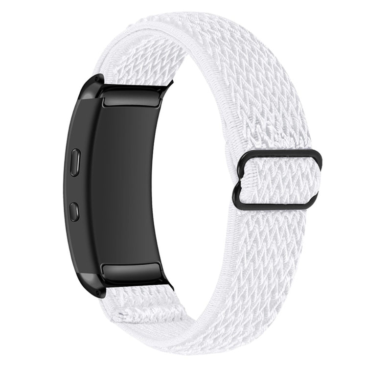 Vildt slidstærk Samsung Gear Fit2 Nylon Rem - Hvid#serie_1