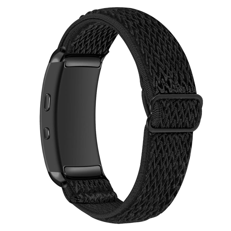 Vildt slidstærk Samsung Gear Fit2 Nylon Rem - Sort#serie_5