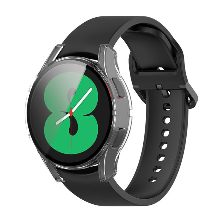 Rigtigt Fed Samsung Galaxy Watch 4 (40mm) Cover med Skærmbeskytter i Plastik og Hærdet Glas - Gennemsigtig#serie_5