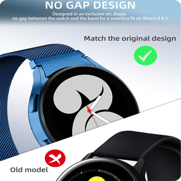 Samsung Galaxy Watch 5 (44mm) Metal Rem med Cover - Blå#serie_3