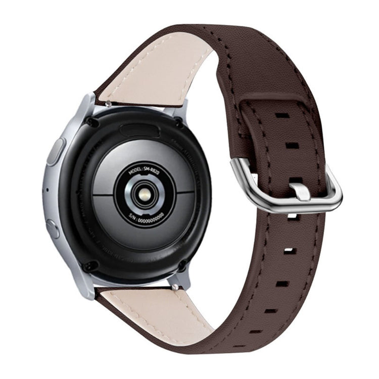 Komfortabel Motorola Moto 360 - 46mm Ægte læder Rem - Brun#serie_4