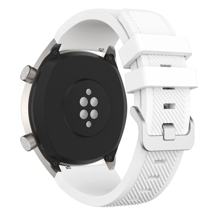 Fed Huawei Watch GT Silikone Rem - Hvid#serie_2