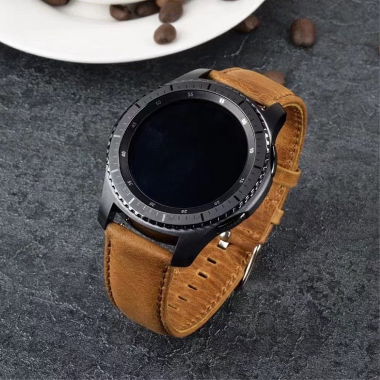 Rigtigt sejt Huawei Watch GT Ægte læder Rem - Brun#serie_1