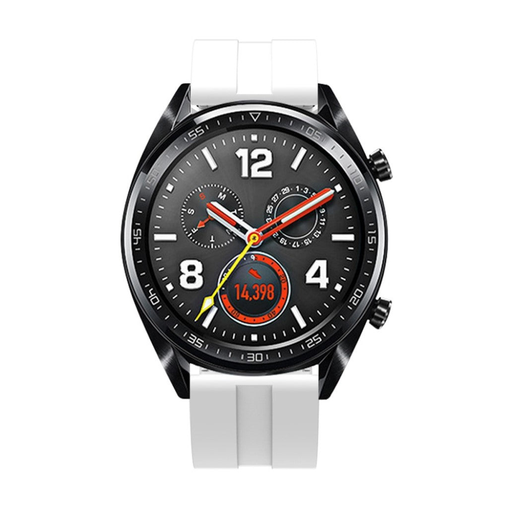 Helt vildt smuk Huawei Watch GT Silikone Rem - Hvid#serie_1
