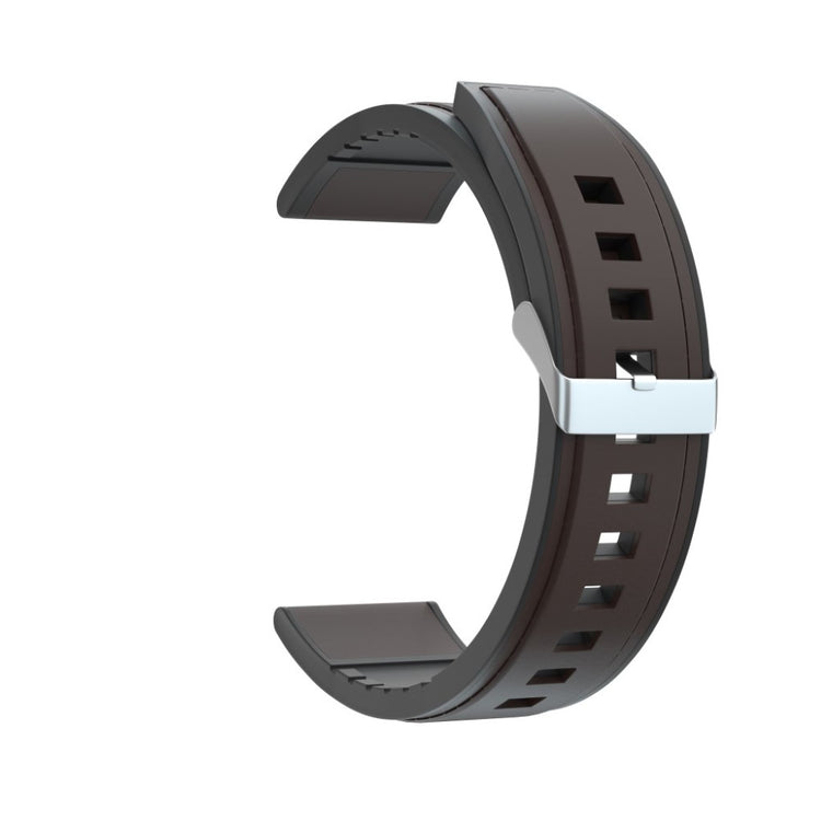 Super slidstærk Huawei Watch GT Ægte læder og Silikone Rem - Brun#serie_3