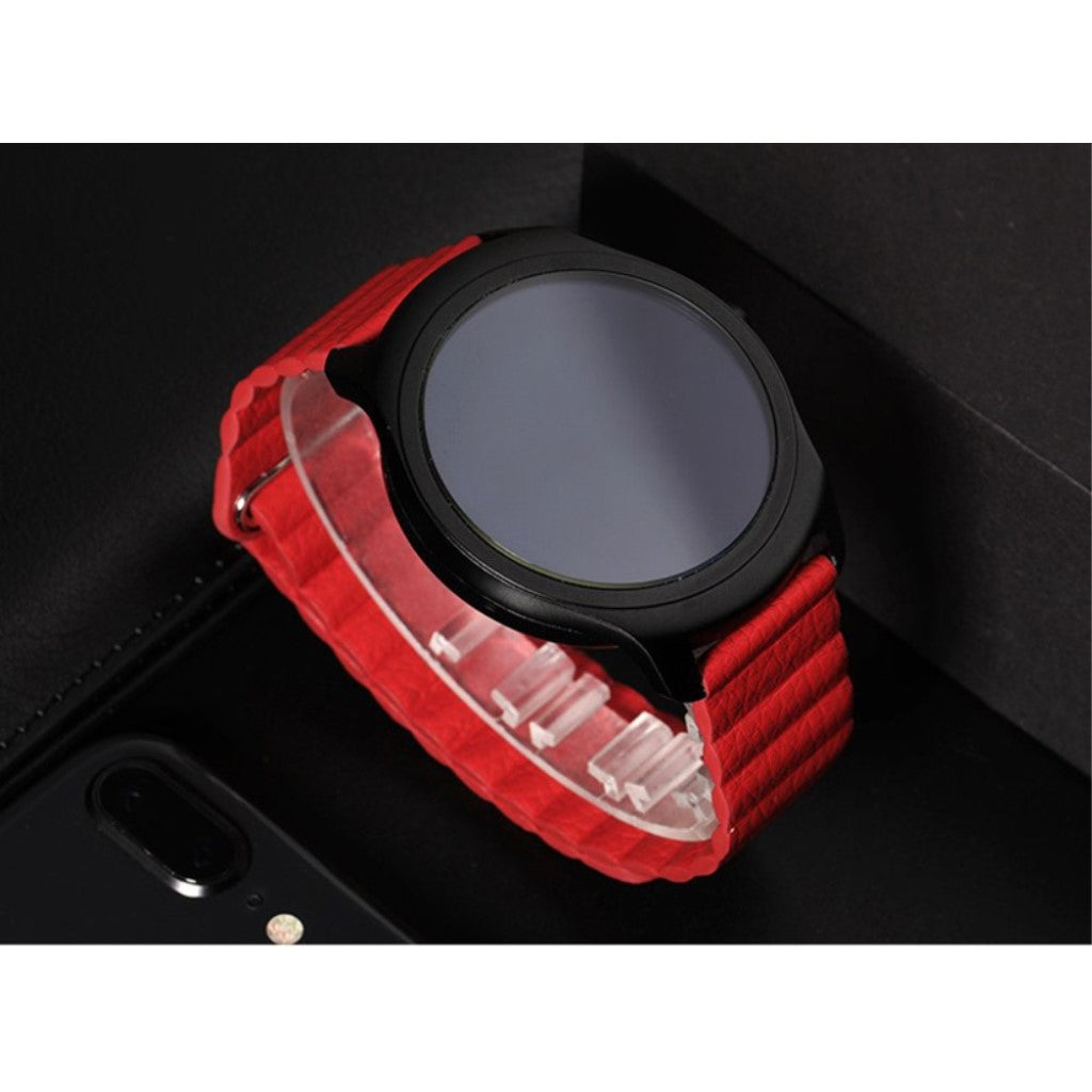Elegant Huawei Watch GT 2 42mm Kunstlæder Rem - Rød#serie_3