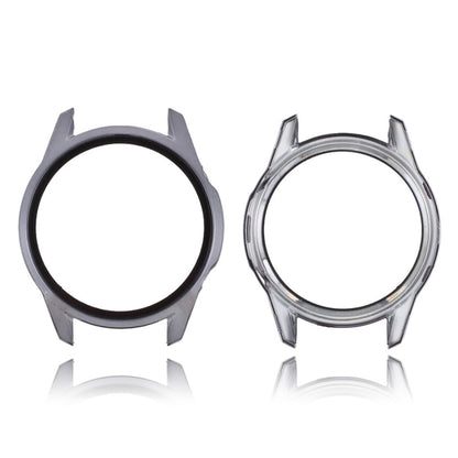 Rigtigt Flot Huawei Watch GT 2 42mm Cover med Skærmbeskytter i Silikone og Hærdet Glas - Sølv#serie_3