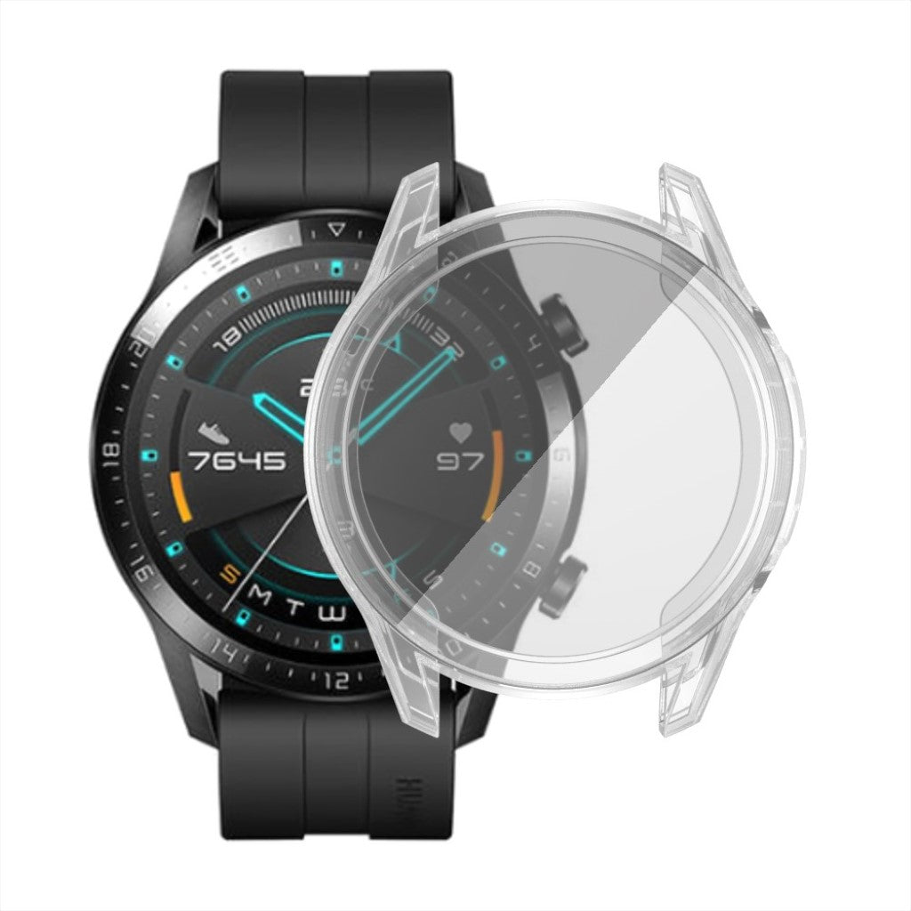 Mega Fed Huawei Watch GT 2 46mm Silikone Cover - Gennemsigtig#serie_2