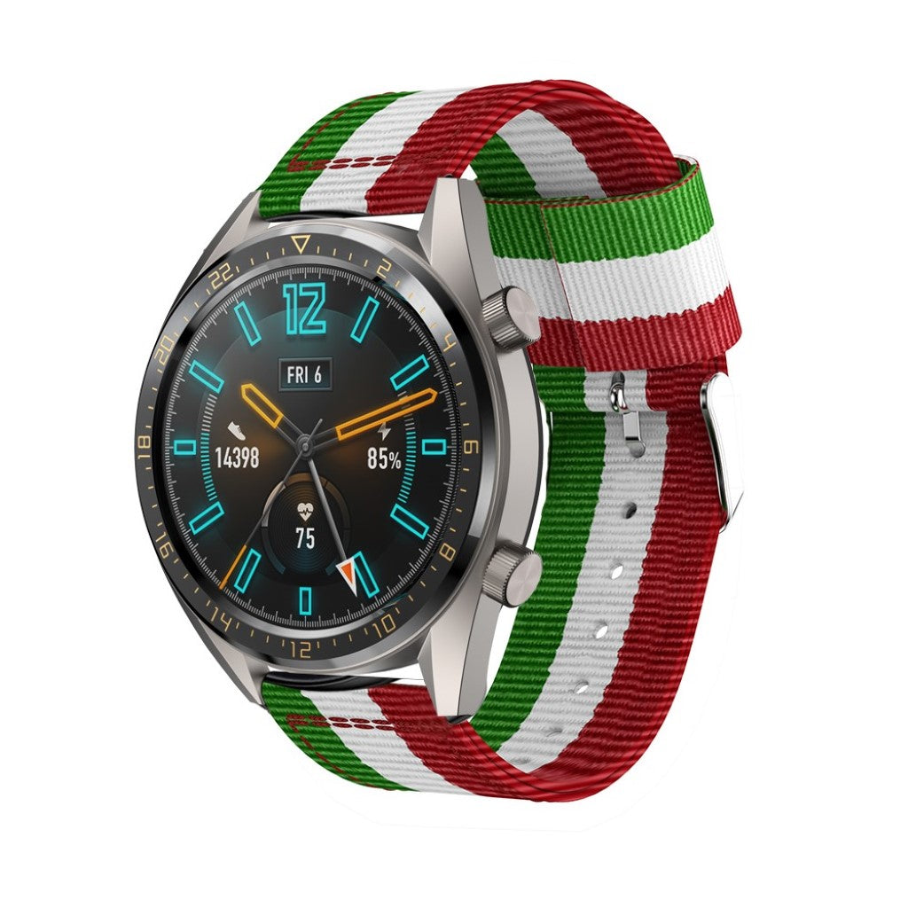 Helt vildt kønt Huawei Watch GT 2 46mm Nylon Rem - Flerfarvet#serie_4