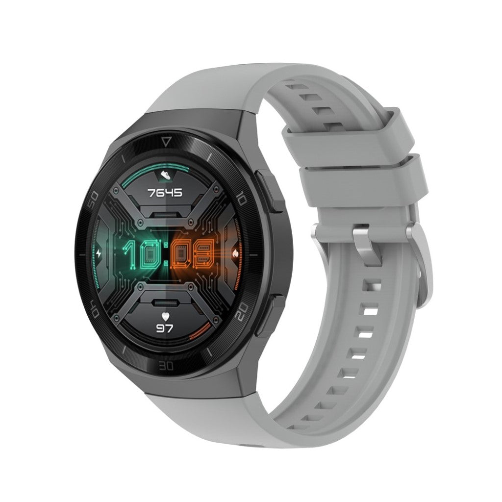 Meget kønt Huawei Watch GT 2e Silikone Rem - Sølv#serie_4