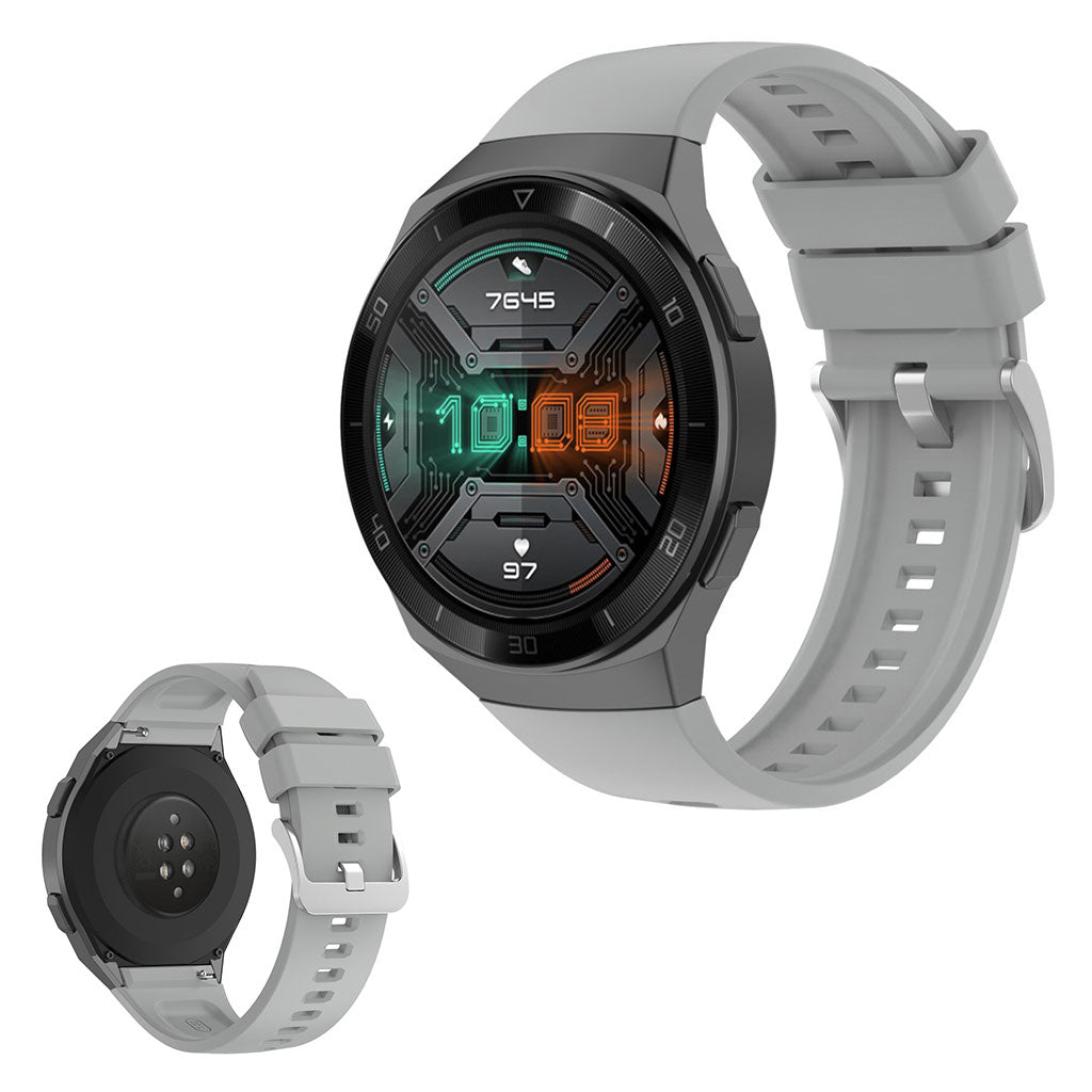 Meget kønt Huawei Watch GT 2e Silikone Rem - Sølv#serie_4